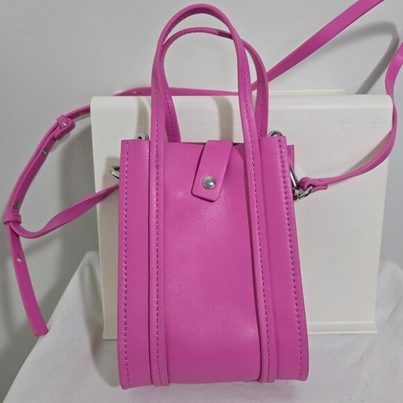 Bimba y Lola mini tote bag in fuchsia pink - Picture 2 of 2